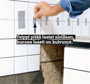 Laatoitus vanhan laatan päälle Laatoitus vanhan laatan päälle